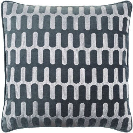 connecticut accent pillow silver white charcoal CIU004-1818