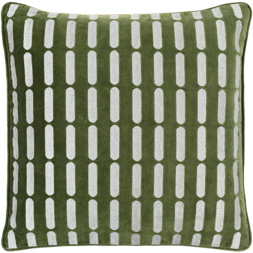 connecticut accent pillow medium green white CIU008-1818