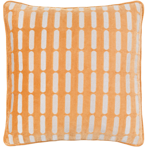 connecticut accent pillow burnt orange white CIU009-2020