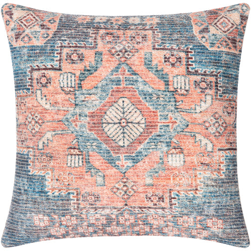 colin accent pillow blue peach orange CLN003-1818