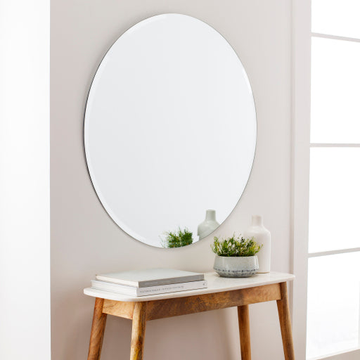 contour round beveled frameless wall mirror CON001-4242