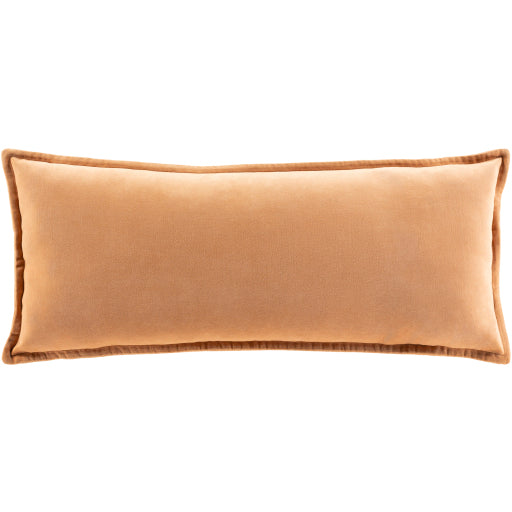 cotton velvet accent pillow camel CV002-1818D