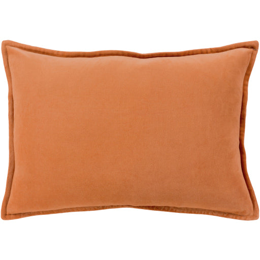 cotton velvet accent pillow camel CV002-1818P