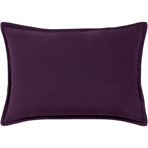 cotton velvet accent pillow dark plum CV006-1818P