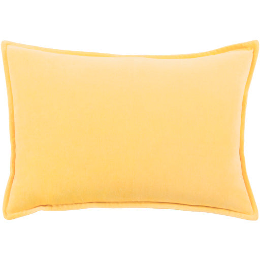 cotton velvet accent pillow mustard 2 CV007-1818D