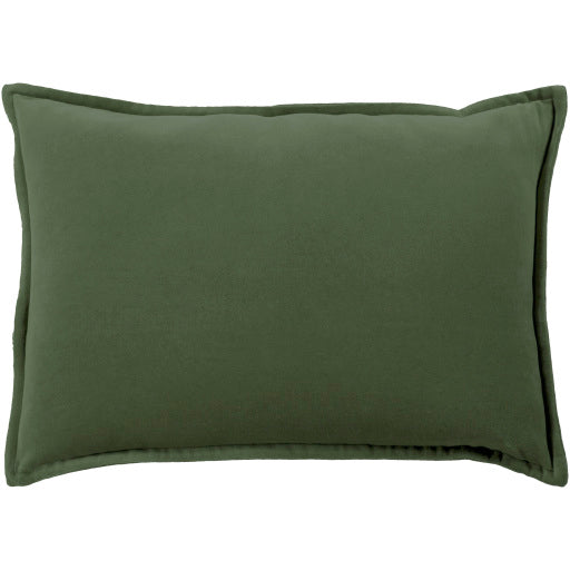 cotton velvet accent pillow medium green 1 CV008-1818P