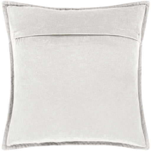 cotton velvet accent pillow slate 