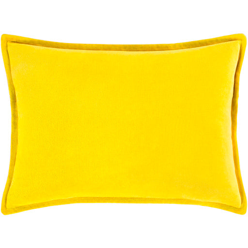 cotton velvet accent pillow mustard 1 CV020-1818D