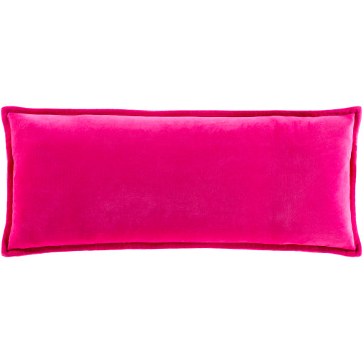 cotton velvet accent pillow rose CV031-1818D