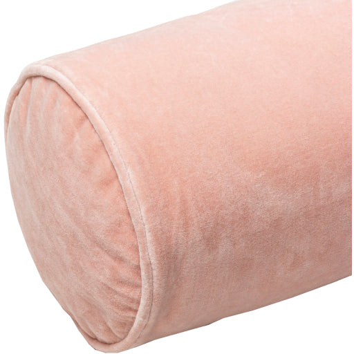 cotton velvet accent pillow dusty pink CV052-721P