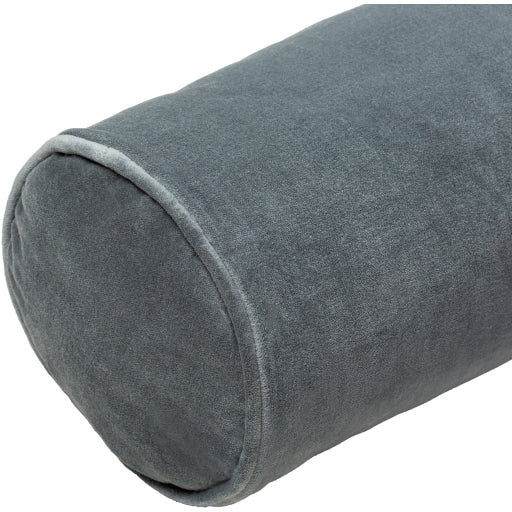 cotton velvet accent pillow charcoal CV053-721P