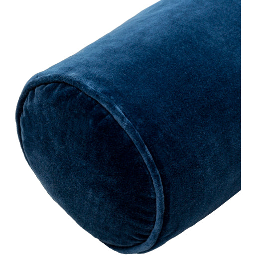 cotton velvet accent pillow navy CV055-721P