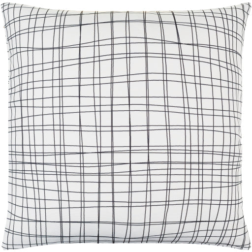 draft accent pillow white black DFT001-1818