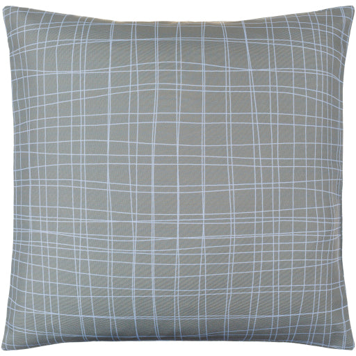 draft accent pillow gray white DFT003-1818