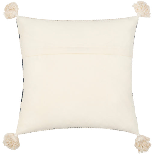 dorothy accent pillow cream ink blue 