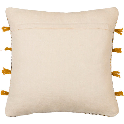 draper accent pillow light beige black mustard DRR001-1818D