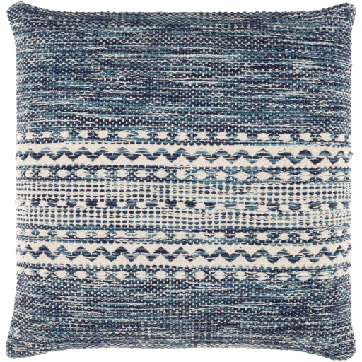 ethan accent pillow navy blue light beige EHN001-1818