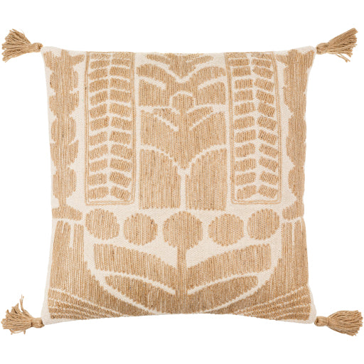 farley accent pillow light beige tan FEY001-1818