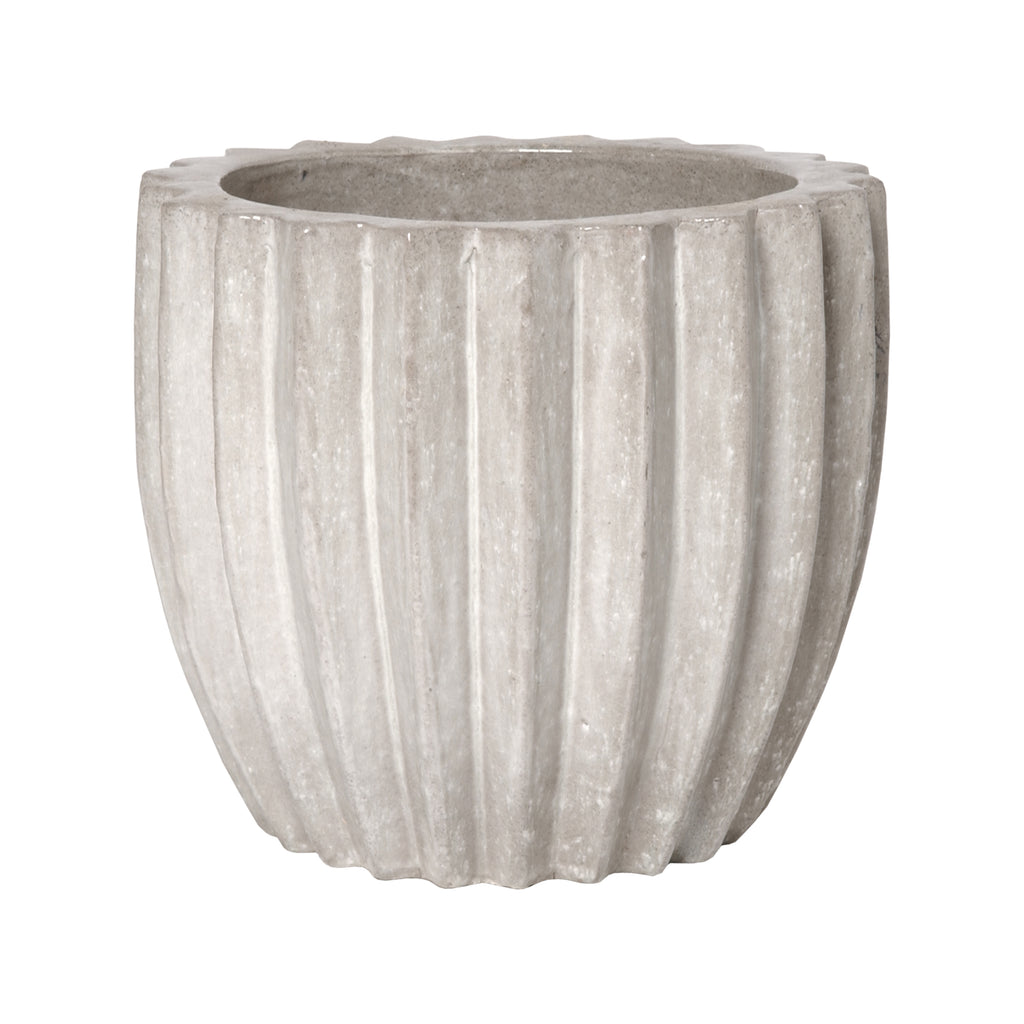 Round Pot Large - Stone Gray 1258GR-2