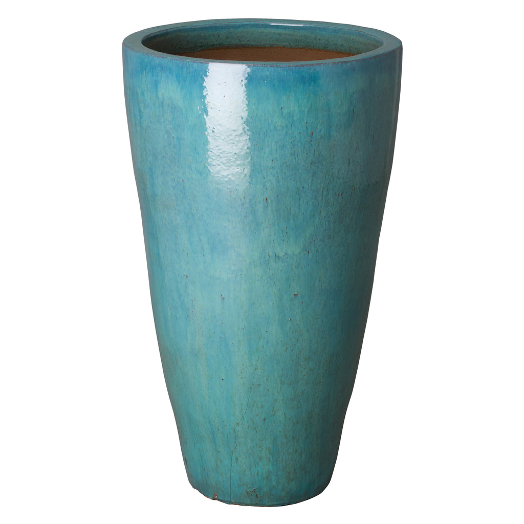 Tall Round Planter in Teal 12046TL-3