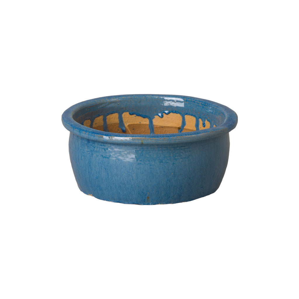 Luminary Planter with Lip in Blue 09751BL-1