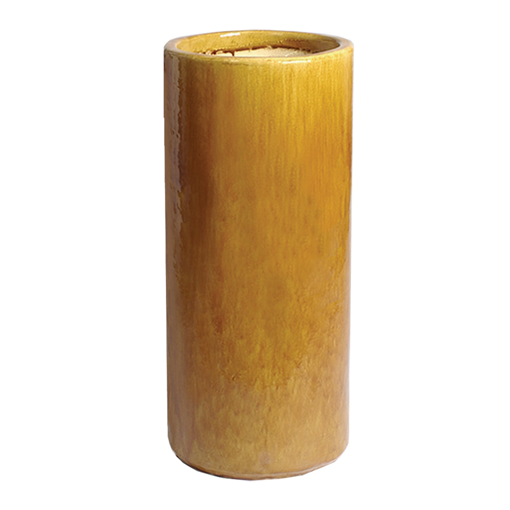  Sunlit Amber Round Tall Pot 0961AB