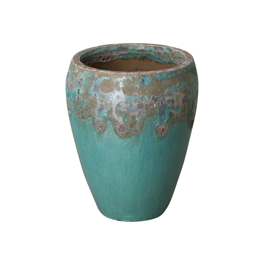 Round Pot Medium Reef/Teal Blue 12183RT-2