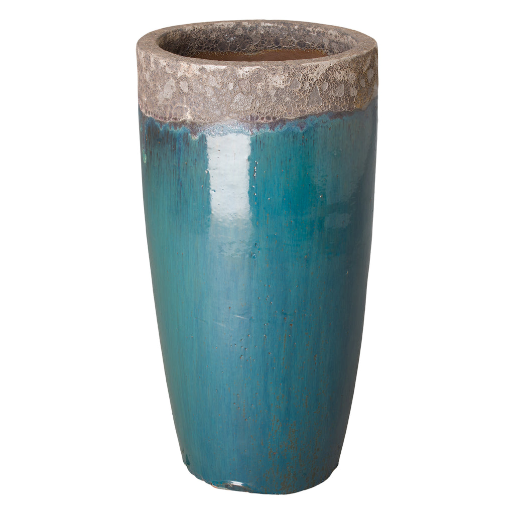 Tall Round Pot Large  Reef/Teal 12184RT-2