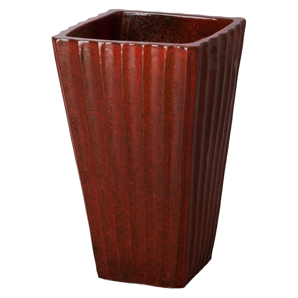 Square Large Planter - Tropical Red 05573TR-3