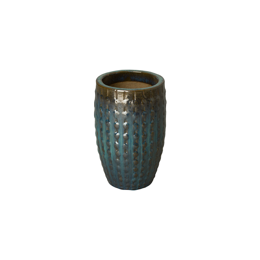 Tall Round Stud Pot -  Teal 12861TL-1