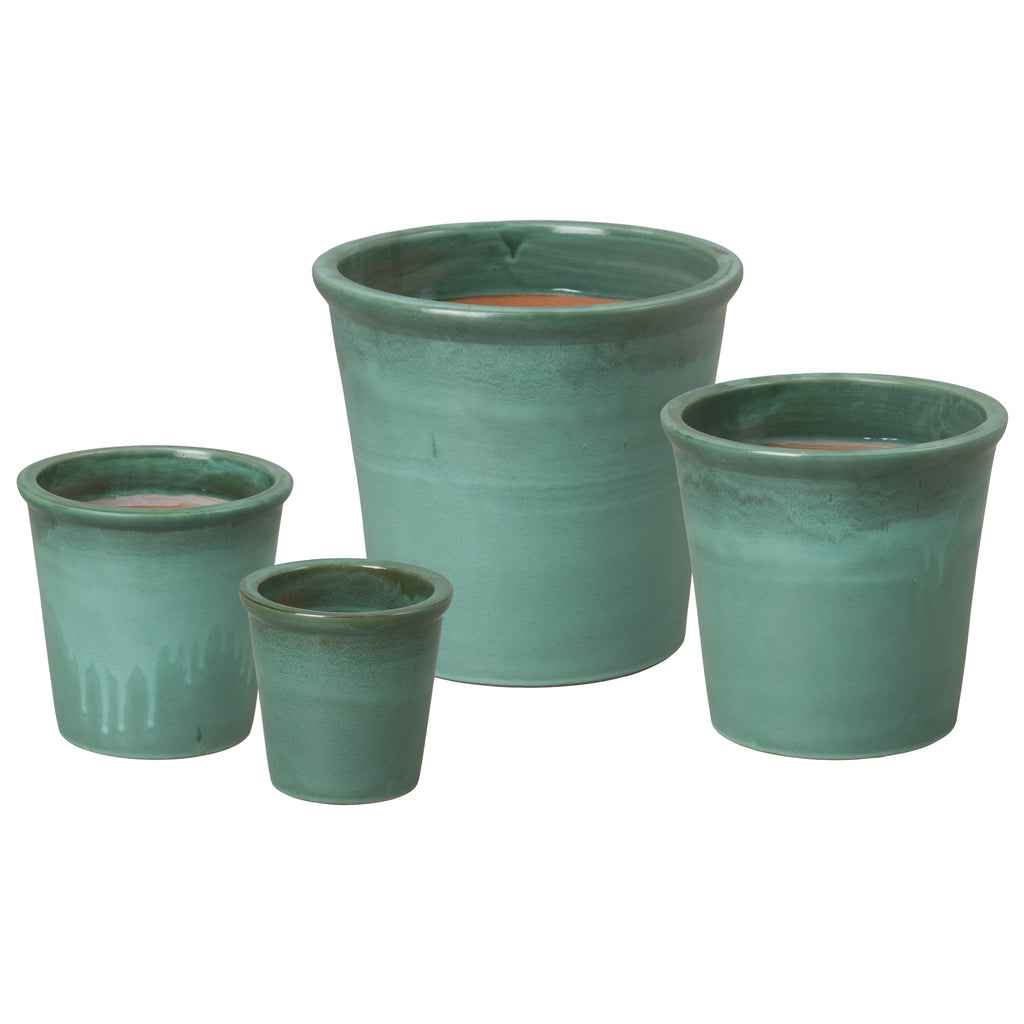 Pail Planters  Set Of Four - Green Kelp 12012GK/4