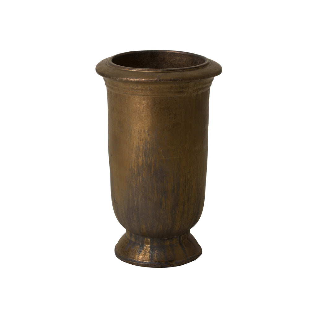 Tall Cup Planter - Antique Gold 12479AG-1