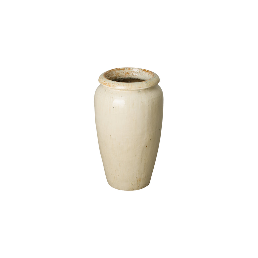 Tall Jar Planter - Distressed Cream 12464DC-1