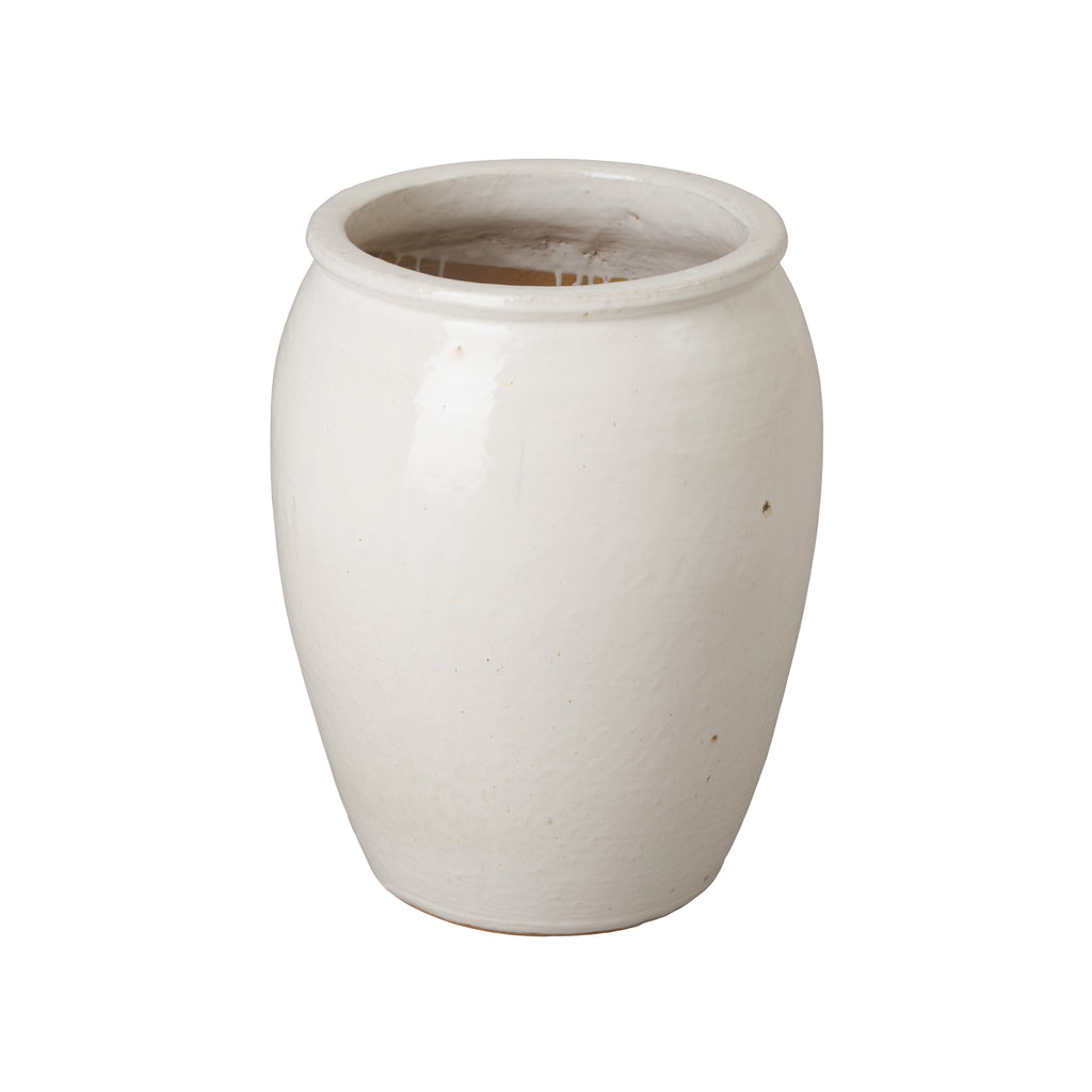 Tall Jar Planter - White 09757WT-1