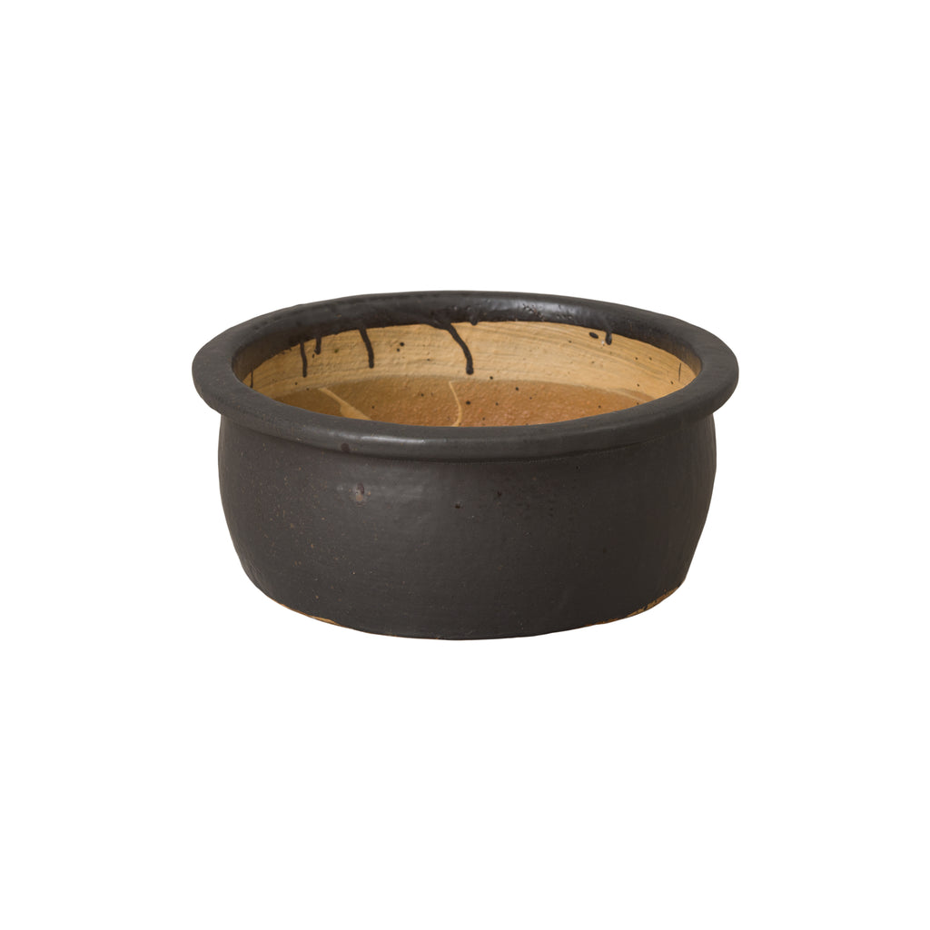 Planter With Lip - Matte Black 09751MB-1