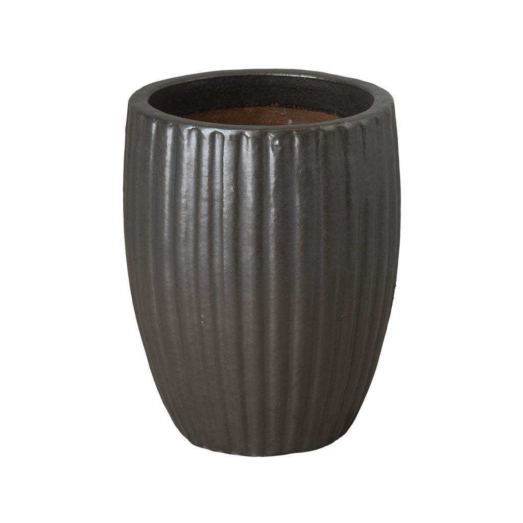 Ridges Planter - Matte Black 12154MB-1