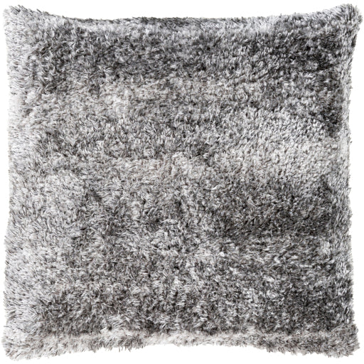 Flokati Floor Pillow, Gray, Ivory, Black FKT004-2121D