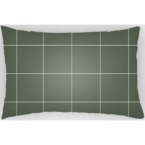 gridwork outdoor pillow olive dusty pink GDW003-2020