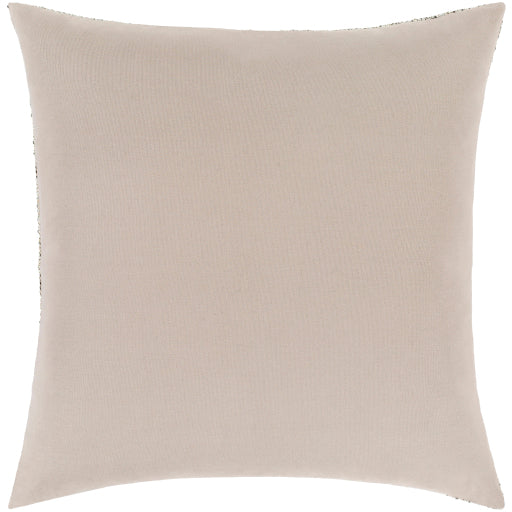 heidi accent pillow charcoal ivory metallic gold off white HDI001-1818D