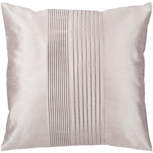 solid pleated accent pillow light gray HH015-1818