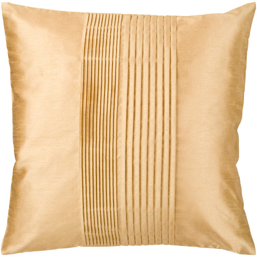 solid pleated accent pillow mustard HH022-1818