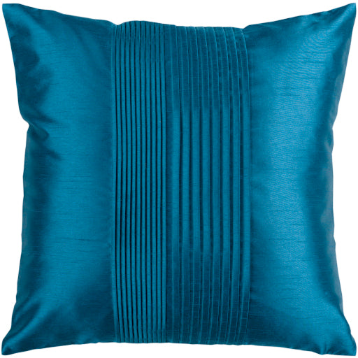 solid pleated accent pillow deep teal HH024-1818