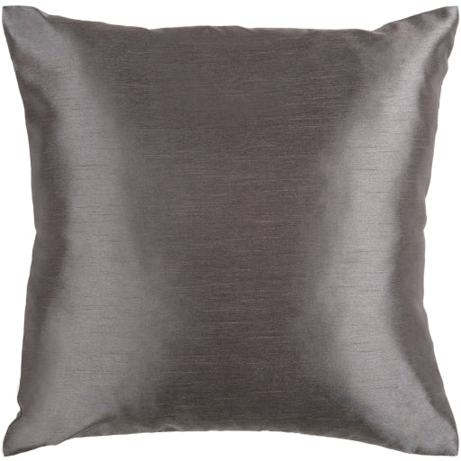 solid luxe accent pillow charcoal HH034-1818