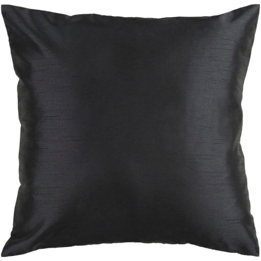 solid luxe accent pillow black HH037-1818