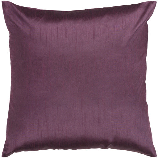 solid luxe accent pillow plum HH039-1818