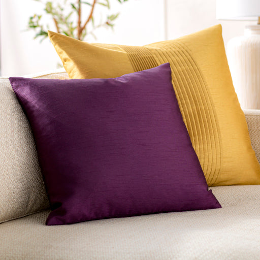 solid luxe accent pillow plum HH039-2222