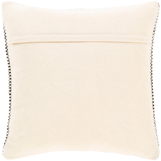 harlow accent pillow cream black HRW001-1818D