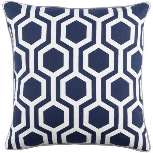 inga accent pillow navy off white light gray INGA7010-1818