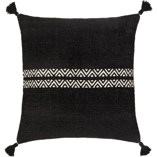 josie accent pillow black cream JIE002-1818