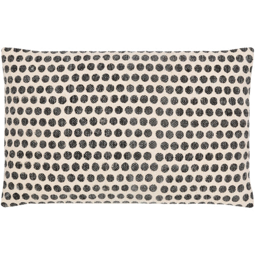 janya accent pillow black light beige JNY019-1818P